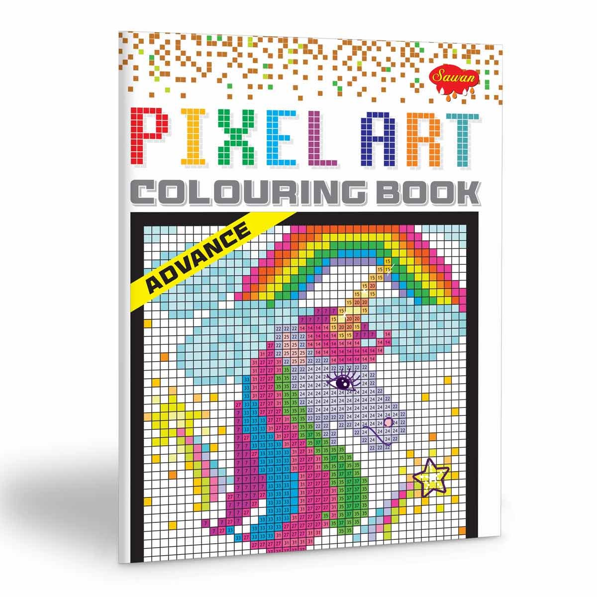 Pixel Arts Colouring Book – Advance